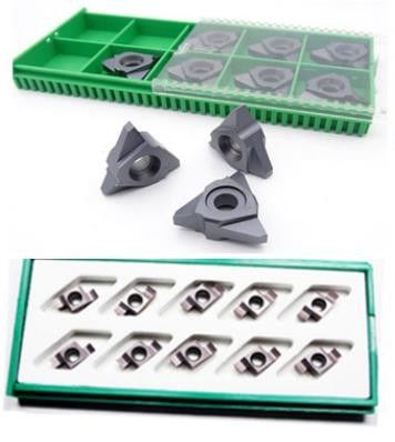 เม็ดมีด CNC คาร์ไบด์ภายนอกสีทอง 11ER 22ER ป้องกันสนิมขัดเงาสูง
