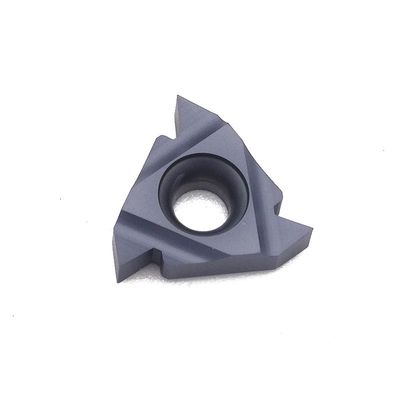 11ER / NR60 เม็ดมีด CNC คาร์ไบด์ที่จัดทำดัชนีได้เม็ดมีดทังสเตนคาร์ไบด์ความเร็วสูง