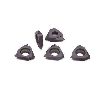 เม็ดมีดกลึงเกลียวคาร์ไบด์กลึง PVD สำหรับการเจียรและตัดโลหะ TT32R6003