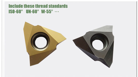 TiAIN เคลือบทังสเตนคาร์ไบด์แทรกเครื่องมือกลึงเกลียว MTTR 436003