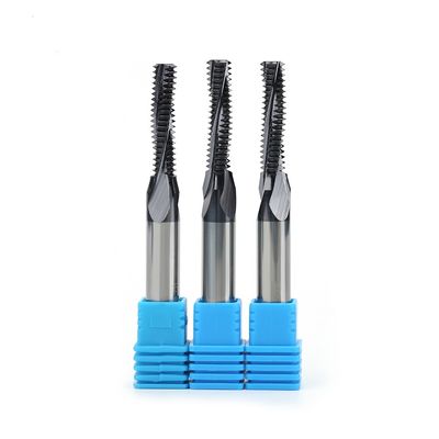 เครื่องตัดเกลียวคาร์ไบด์ซีเมนต์ที่แม่นยำแม่นยำ CNC Milling 3 Teeth